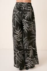 Mittoshop Vibrant Printed Wide Leg Pants - Stylish & Comfy Flowing Fit